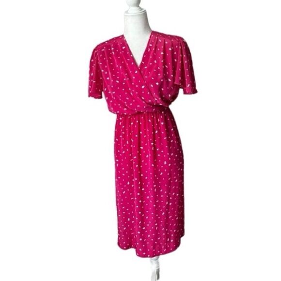 Liz Claiborne Y2K Maxi Dress Pink White Romantic SZ 4 - Picture 15 of 15
